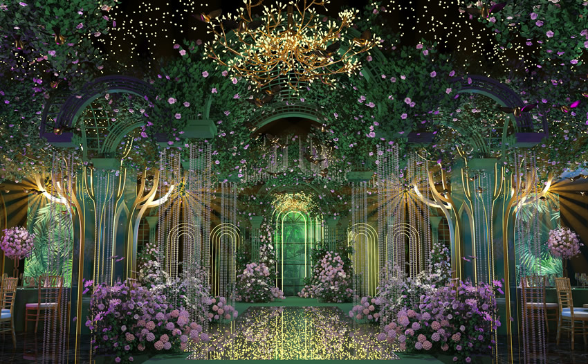 莱城奇妙森林婚礼堂效果展示