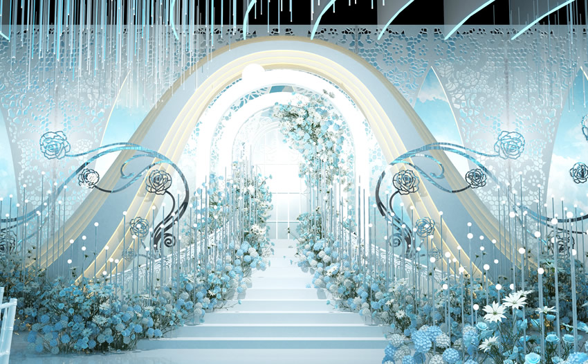 莱城釡香烙馍村水晶厅效果展示